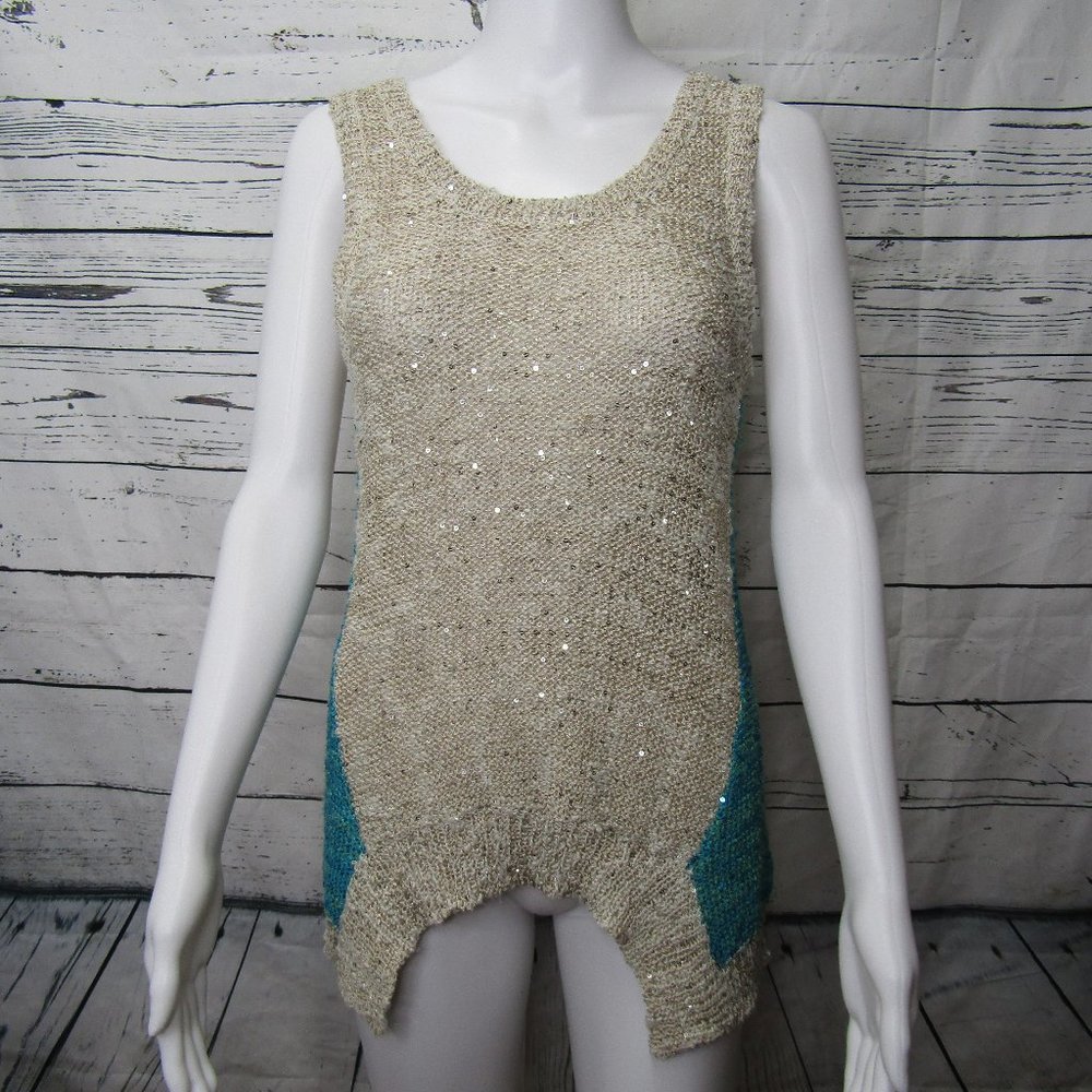 Issi Sequin Knit Sleeveless Sweater